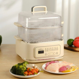 Nồi hấp điện đa năng 3 tầng Haatz CIM371 dung tích 10L công suất 1000W (vỉ inox)