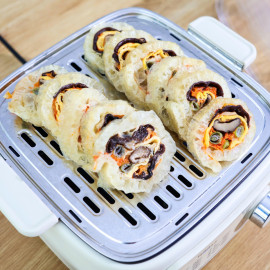 Nồi hấp điện đa năng 3 tầng Haatz CIM371 dung tích 10L công suất 1000W (vỉ inox)