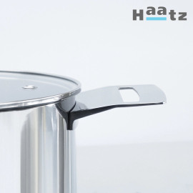 Nồi inox 316 đúc nguyên khối Haatz Hàn Quốc size 22cm, bảo hành 5 năm