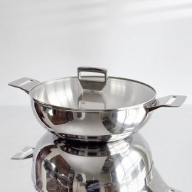 Nồi lẩu inox 316 đúc liền khối HAATZ CIC6620 size 26cm kèm vung kính