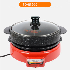 Nồi lẩu 2 ngăn kèm khay nướng điện Well Cook Hàn Quốc TC-N9200G - Made in Korea