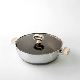 Nồi lẩu Inox 316 đúc liền 7 lớp chống dính Haatz Titanium Aura 30cm