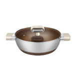Nồi lẩu Inox 316 đúc liền 7 lớp chống dính Haatz Titanium Aura 30cm