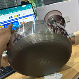 Nồi lẩu Inox 316 đúc liền 7 lớp chống dính Haatz Titanium Aura 30cm