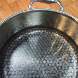 Nồi Inox 304 đúc liền Kimscook Noon Song chống dính Blackcube 2 mặt 22cm