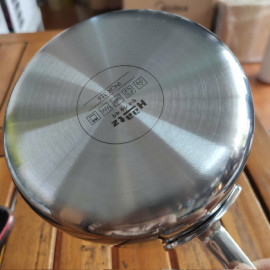 Quánh Inox 316 đúc nguyên khối Haatz Hàn Quốc 12cm có miệng rót, bảo hành 5 năm