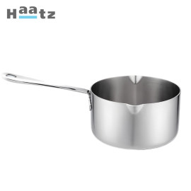 Quánh Inox 316 đúc nguyên khối Haatz Hàn Quốc 12cm có miệng rót, bảo hành 5 năm