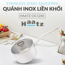 Quánh Inox 316 thân đúc đáy liền Haatz Hàn Quốc size 16cm, bảo hành 5 năm