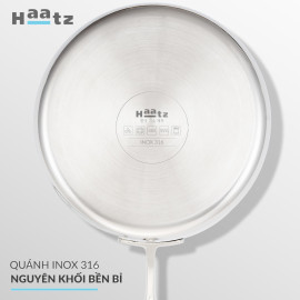 Quánh Inox 316 đúc nguyên khối Haatz Hàn Quốc size 18cm, bảo hành 5 năm