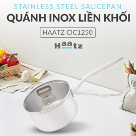Quánh Inox 316 đúc nguyên khối Haatz Hàn Quốc size 18cm, bảo hành 5 năm