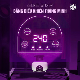 Tủ sấy quần áo Gume Hàn Quốc GM-8222 gấp gọn, có bánh xe kèm khiển từ xa