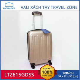 Vali du lịch xách tay có khóa số Lock&Lock Travel Zone LTZ615GDSS 20inch - Gold