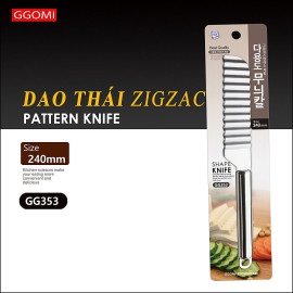 Dao thái tạo hình thực phẩm zig-zắc GGOMI Hàn Quốc GG353