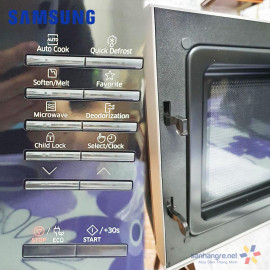 Lò vi sóng tráng men Samsung Hàn Quốc MS23K3513AS dung tích 23L sản xuất Malaysia