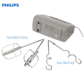Máy đánh trứng cầm tay Philips HR3705/20 công suất 300W, bảo hành 2 năm