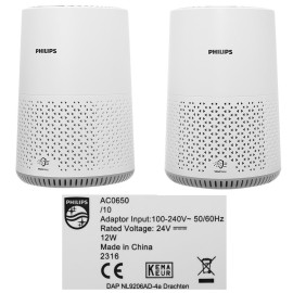 Máy lọc không khí Philips AC0650/10 công suất 12W, điểu khiển App Clean Home+