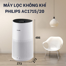 Máy lọc không khí Philips AC1715/20 công suất 27W, điểu khiển bằng giọng nói