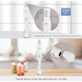 Máy xay cầm tay đa năng ProMix Philips HR2531 công suất 650W