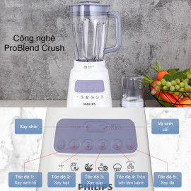 Máy xay sinh tố đa năng Philips HR2221/00 công suất 700W, xuất xứ Indonesia
