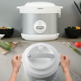 Nồi cơm điện nắp gài 3D Philips 1.8L HD3008/30 Made in Indonesia