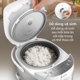 Nồi cơm điện tử mini Philips HD3170/66 dung tích 0.85 lít bảo hành 24 tháng