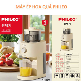 Máy ép chậm Phileo Hàn Quốc PH-726, bảo hành 12 tháng