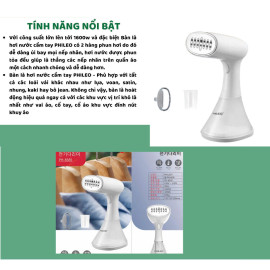 Bàn là hơi nước cầm tay PHILEO Hàn Quốc PH-8585 công suất 1600W