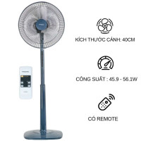 Quạt cây Panasonic F409KB có khiển từ xa, bảo hành chính hãng 12 tháng