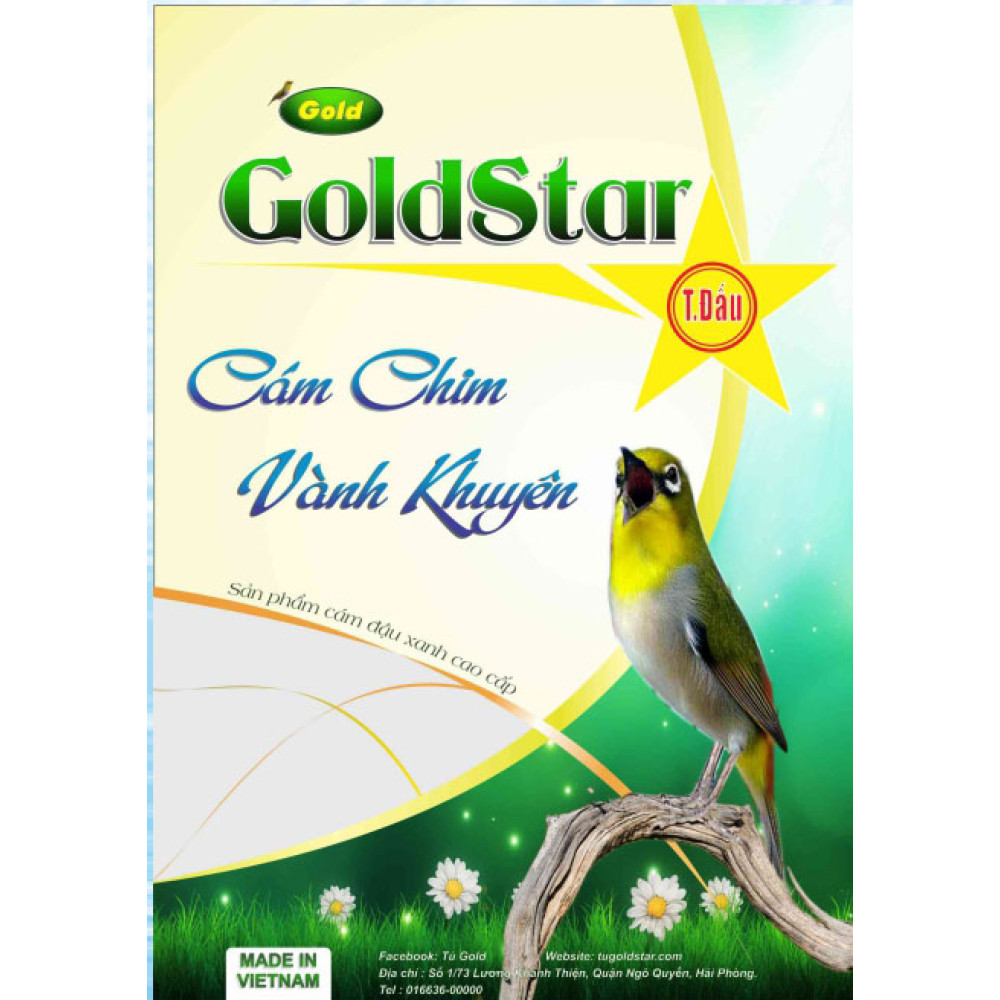 Combo 3 cám chim vành khuyên Gold Star - Thi Đấu gói 200gram