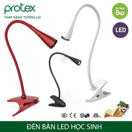 Đèn học kẹp bàn LED siêu sáng tiết kiệm điện Protex PR-014L chống cận thị