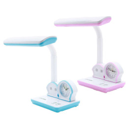Đèn bàn LED học sinh chống cận thị PROTEX PR-015L kèm đồng hồ ngôi nhà ngộ nghĩnh
