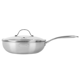 Chảo xào Inox 304 cao cấp 3 Lớp đáy liền Elmich Tri-Max EL-3796 Size 26cm