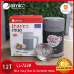 Ca đựng thức ăn Inox 304 giữ nhiệt Elmich 500ml EL-7228 bảo hành chính hãng 12 tháng