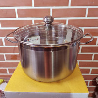 Nồi luộc gà Inox 3 đáy Fivestar 36cm 20 lít dùng bếp từ vung kính