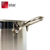 Nồi luộc gà Inox 3 đáy Fivestar đường kinh 30cm dùng bếp từ, bảo hành 5 năm