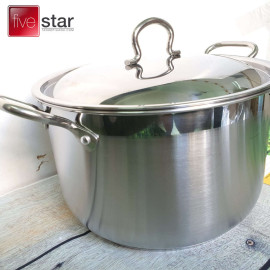 Nồi luộc gà Inox 3 đáy Fivestar đường kính 28cm hàng chính hãng, bảo hành 5 năm