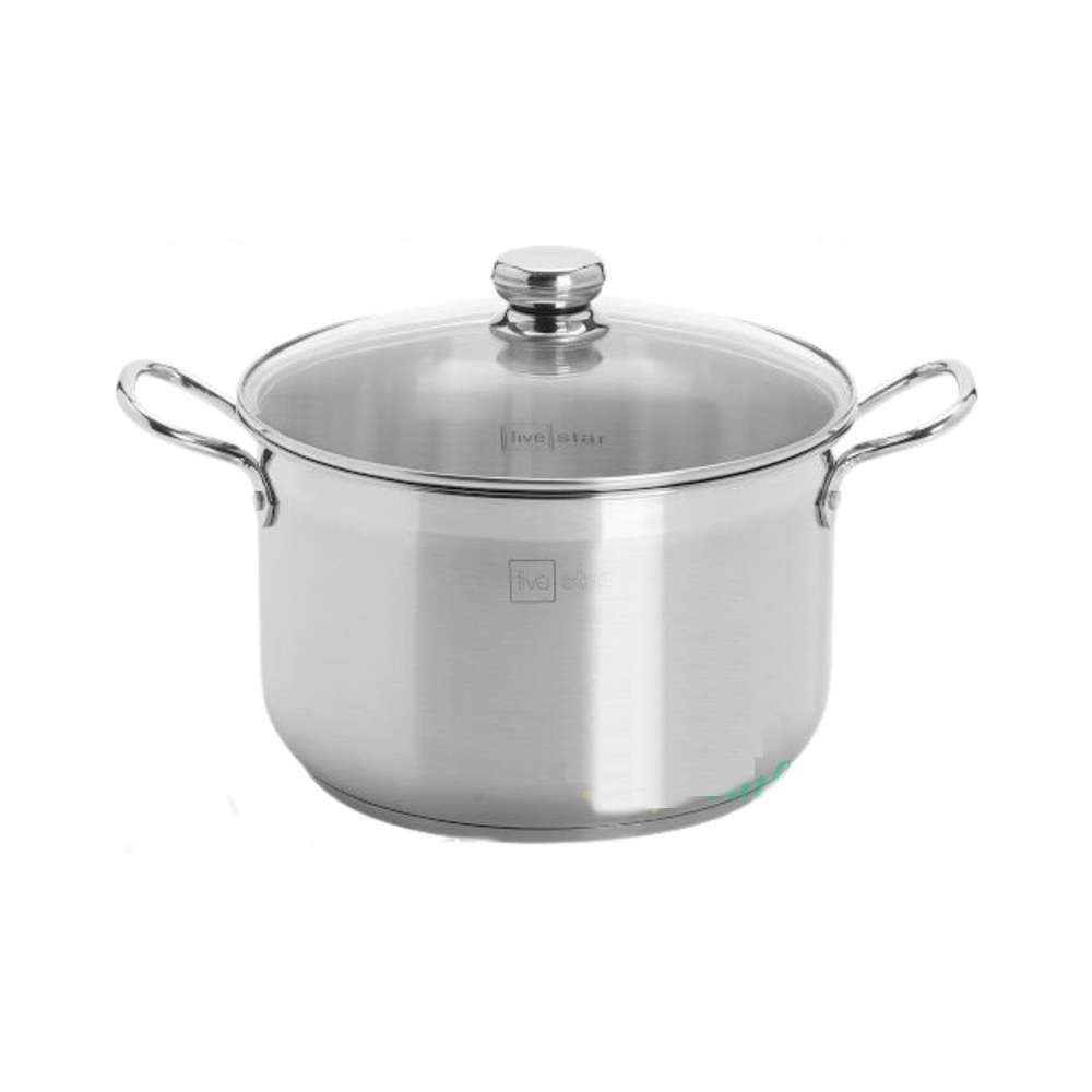 Nồi luộc gà Inox Fivestar 30cm nắp kính - hàng chính hãng, bảo hành 60 tháng