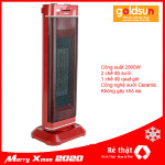 Máy sưởi gốm Ceramic Goldsun GCH-3001M màu đỏ hàng chính hãng, bảo hành 12 tháng