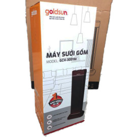 Máy sưởi gốm Ceramic Goldsun GCH-3001M màu đỏ hàng chính hãng, bảo hành 12 tháng