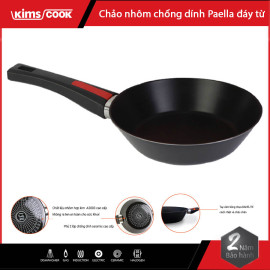 Chảo chống dính ceramic đáy từ hợp kim nhôm Kimscook Paella 22cm xuất khẩu Pháp