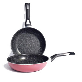 Chảo hợp kim nhôm chống dính vân đá đáy từ Kimscook EASY COOK 20cm EARM120H