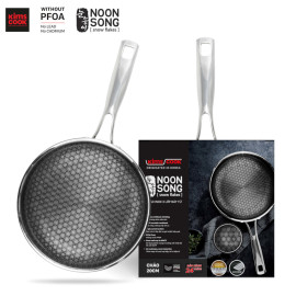 Chảo Noon Song inox 3 lớp đúc liền chống dính 2 mặt Kimscook 20cm