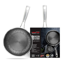 Chảo Noon Song inox 3 lớp đúc liền chống dính 2 mặt Kimscook 20cm