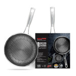 Chảo chống dính 2 mặt Inox 3 lớp đúc liền Kimscook Noon Song 22cm đáy từ