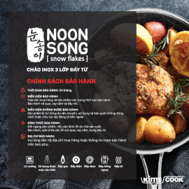 Chảo chống dính 2 mặt Inox 3 lớp đúc liền Kimscook Noon Song 26cm đáy từ