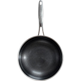 Chảo chống dính sâu lòng 30cm Kimscook Blackcube 3 lớp đúc liền Inox 304 đáy từ