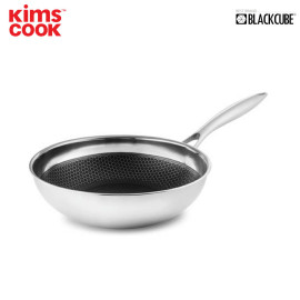 Chảo chống dính sâu lòng Inox 304 đường kính 24cm T&K Blackcube Hàn Quốc dùng bếp từ