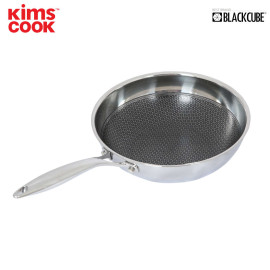 Chảo chống dính sâu lòng Inox 304 size 28cm T&K Blackcube dùng bếp từ, bảo hành 2 năm