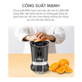 Máy vắt cam cao cấp Sharp EJ-J850-BK công suất 85W bảo hành 12 tháng