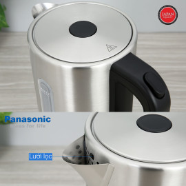Ấm đun siêu tốc Inox 304 Panasonic NC-K301SRA 1.7 lít 2200W, bảo hành 12 tháng